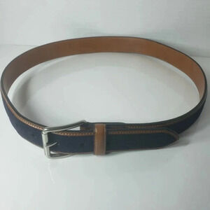 Tommy  Hilfiger Blue/Brown Mens Belt,Size 32/80.